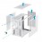 کیس گیم مکس -GAMEMAX Infinity White -بدون فن سفید و مشکی