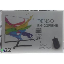 مانیتور رنسو مدل RM-22PRIME سایز 22 اینچ، رزولوشن Full HD، پنل IPS، نرخ بروزرسانی تصویر 100 هرتز، نسبت تصویر 16:9، یک پورت HDMI و یک پورت VGA به همراه ماوس